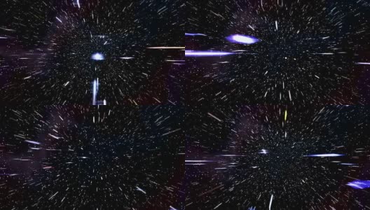 空间曲速超空间穿越4K星场星云高清在线视频素材下载