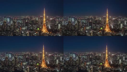 间隔拍摄:东京夜景高清在线视频素材下载
