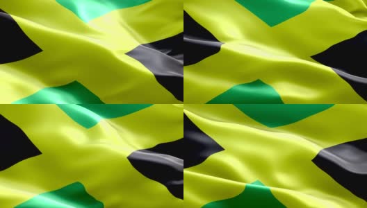 牙买加国旗高清在线视频素材下载