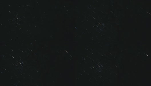 星星点缀的夜空在山上的森林中穿行。高清在线视频素材下载