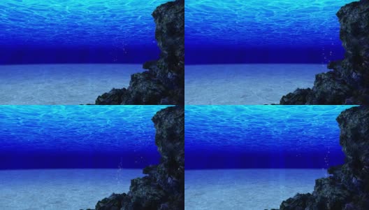 海洋潜水，海底潜水，循环动画，高清在线视频素材下载