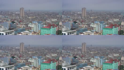 从高处俯瞰哈瓦那高清在线视频素材下载