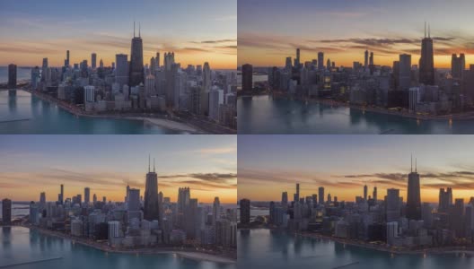 芝加哥市中心城市景观Hyper Lapse高清在线视频素材下载