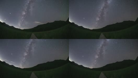 日光群岛的星空延时摄影高清在线视频素材下载