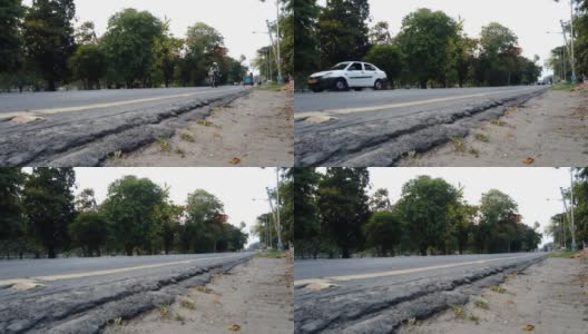 在繁忙的十字路口或十字路口移动车辆的延时镜头高清在线视频素材下载