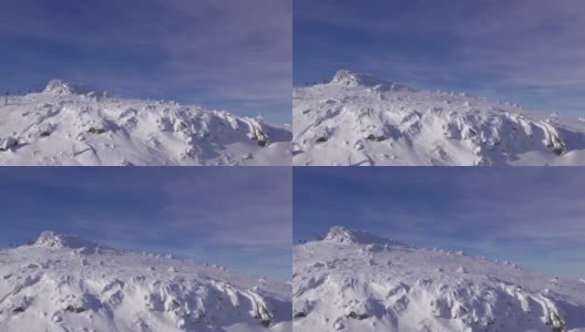 卡泰佩，科卡埃利雪山，航拍高清在线视频素材下载