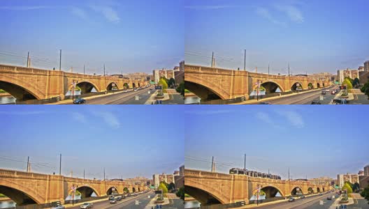 波士顿的火车桥高清在线视频素材下载