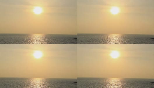 HD: Sunset in sea.高清在线视频素材下载