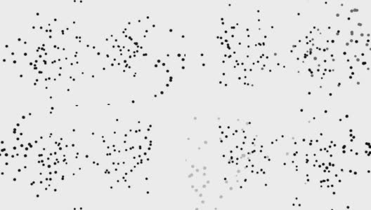 黑粒子在白粒子上高清在线视频素材下载