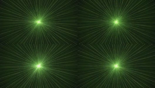 绿色径向粒子线背景(可循环)高清在线视频素材下载