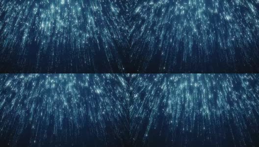 粒子蓝色尘埃抽象光散景运动标题电影背景循环高清在线视频素材下载
