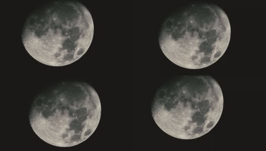 实时非常详细的极端特写月球的镜头高清在线视频素材下载