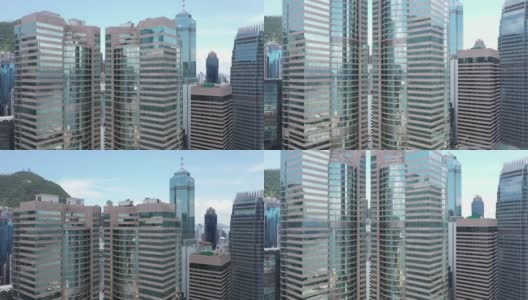 香港中区鸟瞰图高清在线视频素材下载