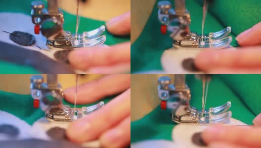 衣服缝纫机高清在线视频素材下载