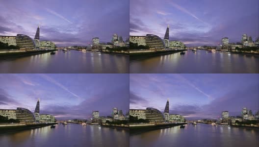 英国伦敦4K摩天楼办公商务大楼-延时高清在线视频素材下载