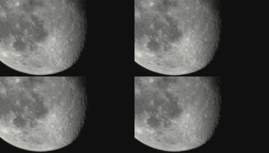 月亮与陨石坑高清在线视频素材下载