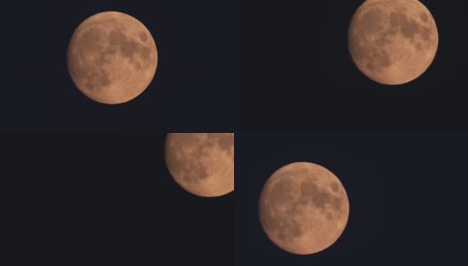 月亮的运动划过夜空。高清在线视频素材下载
