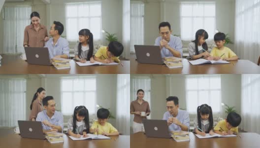 亚洲家庭团聚高清在线视频素材下载