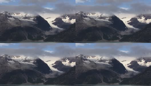 阿拉斯加冰川湾国家公园景色优美。高清在线视频素材下载
