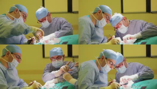HD:做手术的外科医生高清在线视频素材下载