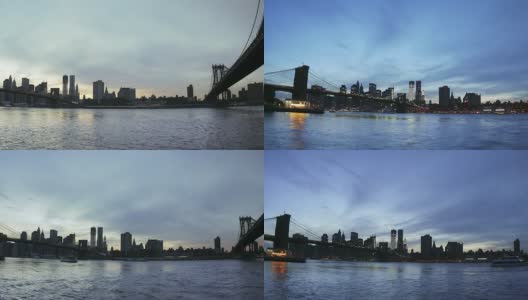 曼哈顿间隔拍摄。小飞象纽约。高清视频高清在线视频素材下载