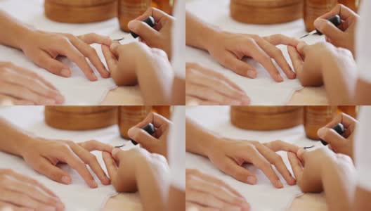 专业护理美丽的指甲高清在线视频素材下载