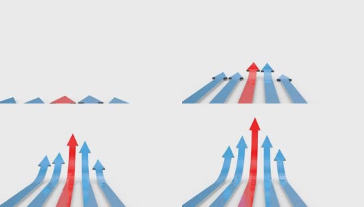 业务增长的箭高清在线视频素材下载