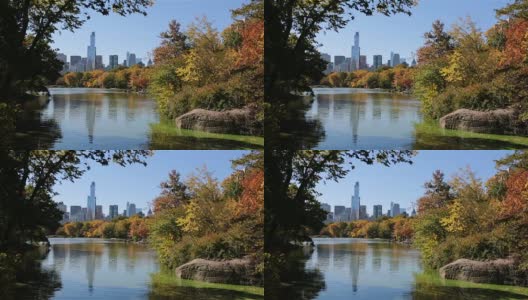纽约中央公园的秋天高清在线视频素材下载