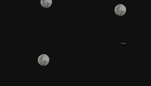 近端超级长焦镜头拍摄满月。高清在线视频素材下载