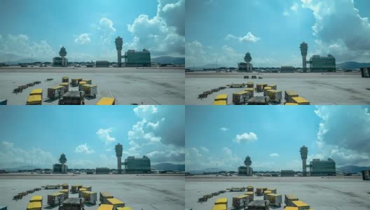 4K延时-香港机场高清在线视频素材下载
