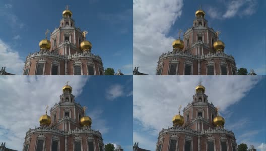 俄罗斯。莫斯科。菲利的圣母代祷教堂。高清在线视频素材下载