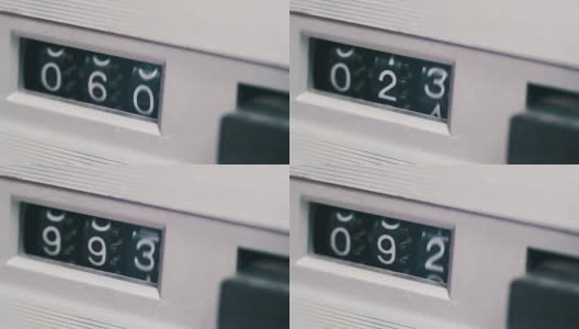 盒式磁带机的机械计数器磁带高清在线视频素材下载