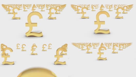 Dolly over many Pound Symbols to a single Symbol高清在线视频素材下载