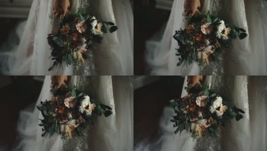 新娘花束高清在线视频素材下载