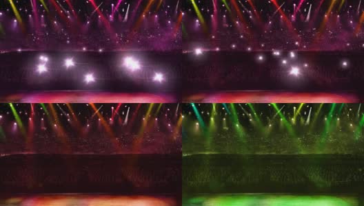 音乐会聚光灯变色高清在线视频素材下载