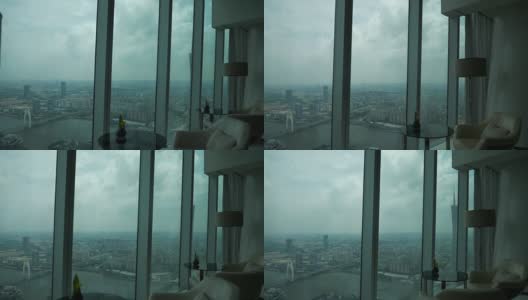 白天时间广州名塔顶景厅慢镜头全景4k中国高清在线视频素材下载