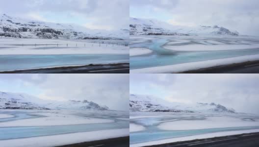 冰岛冬季风景悠长高清在线视频素材下载