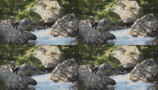 拍摄山河照片高清在线视频素材下载