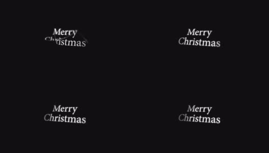 4K圣诞快乐-文字动画高清在线视频素材下载