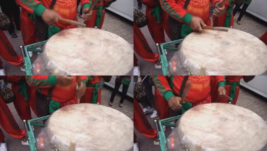 中国鼓表演高清在线视频素材下载