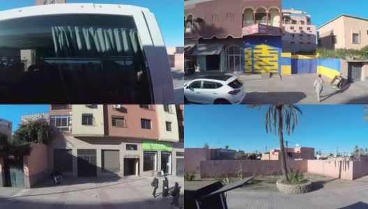 马拉喀什的街道高清在线视频素材下载