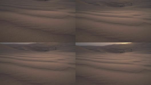 美丽的Rub al Khali沙漠在日出库存录像高清在线视频素材下载