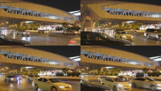 利雅得，沙特阿拉伯的交通高清在线视频素材下载