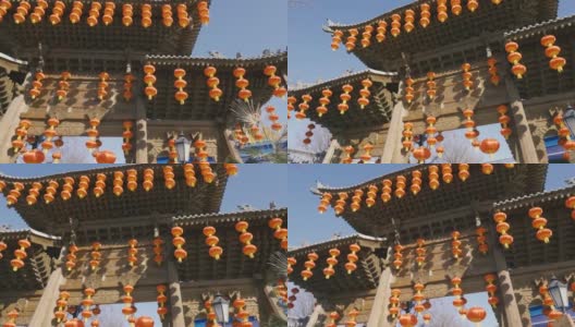 春节期间的中国灯笼高清在线视频素材下载
