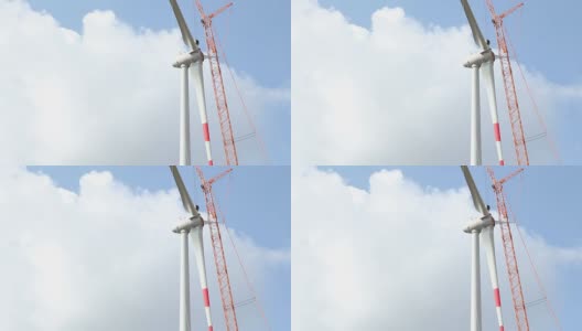 建设下一代风力涡轮机高清在线视频素材下载