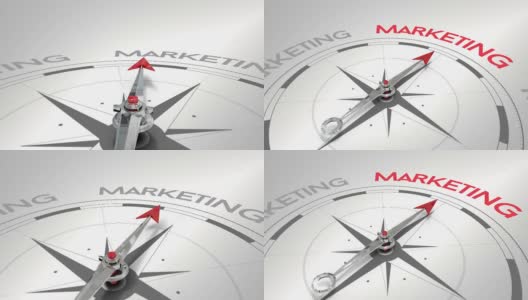 指南针指向市场营销高清在线视频素材下载