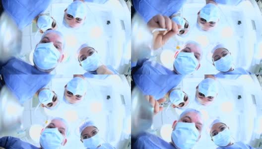 医院手术室的医生面对双手高清在线视频素材下载