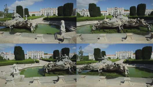 奎鲁兹国家宫殿喷泉高清在线视频素材下载