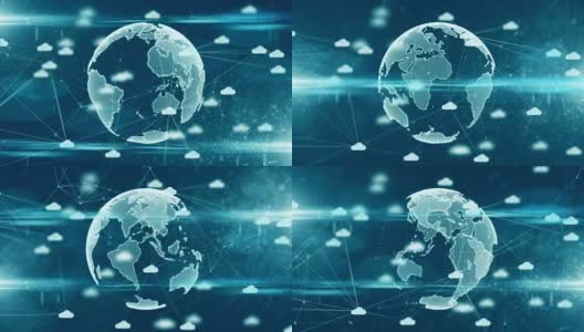 全球物联网、物联网、金融科技、云计算技术网络高清在线视频素材下载