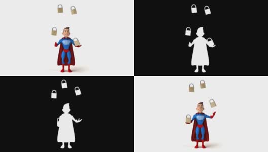 有趣的超级英雄- 3D动画高清在线视频素材下载